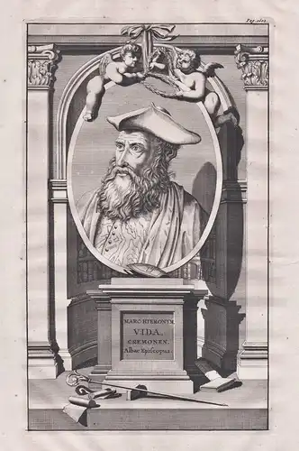 Marc Hieronym Vida Cremonen - Marco Girolami Vida (c. 1485-1566) Cremona poet humanist Portrait