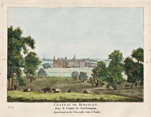 Chateau de Burghley dans le Comte de Northampton - Burghley House Stamford Lincolnshire England Great Britain
