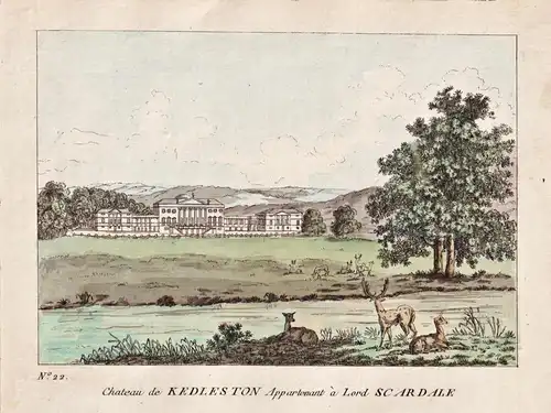 Chateau de Kedleston Appartenant a Lord Scardale - Kedleston Hall Derbyshire Derby England Great Britain Großb