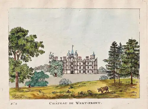 Chateau de West-Front - Burghley House Stamford Lincolnshire England Great Britain Großbritannien