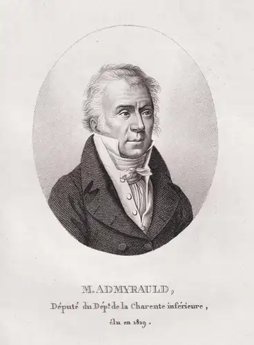 M. Admyrauld - Jean-Louis Admyrauld (1760-1835) Politiker homme politique Charente-Maritime Portrait