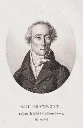 M. de Grammont - Theodule de Grammont (1766-1841) French politician Haute-Saone Portrait