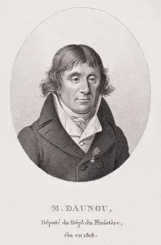 M. Daunou - Pierre Daunou (1761-1840) French poltician Finistere Portrait