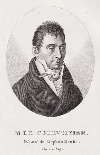 M. de Courvoisier - Jean de Courvoisier (1775-1835) French politician Doubs Portrait