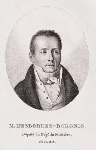 M. Desbordes-Borgnis - Francois Marie Borgnies-Desbordes (1769-1848) French politician Finistere Portrait