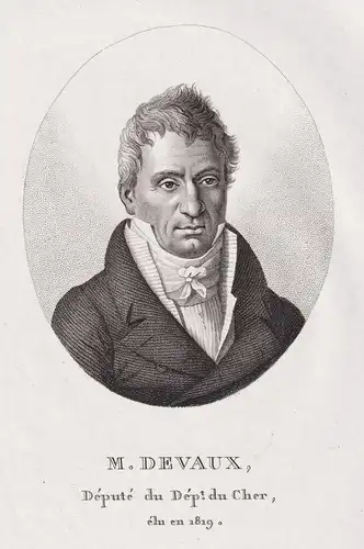 M. Devaux - Augustin-Henry Devaux (1769-1838) French politician Portrait