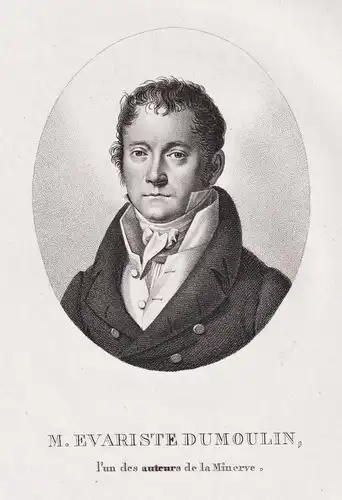 M. Evariste Dumoulin - Evariste Dumoulin (1786-1833) French journalist dramatist Dramatiker Portrait