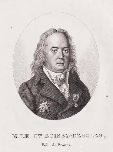 M. Le C. Boissy-d'Anglas - Francois-Antoine Boissy d'Anglas (1756-1826) French politician Revolution Politiker