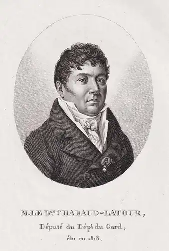 M. Le B. Chabaud-Latour - Antoine Georges Francois de Chabaud-Latour (1769-1832) French politician Gard Politi