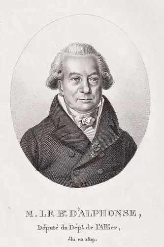 M. le B. Dalphonse - Francoise Dalphonse (1756-1821) French poltician Allier Portrait