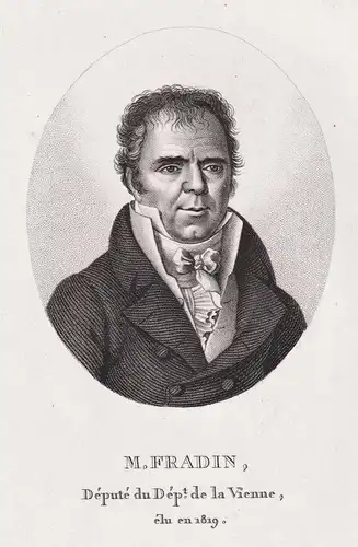 M. Fradin - Charles-Pierre Fradin (1769-1846) French politician Vienne Portrait
