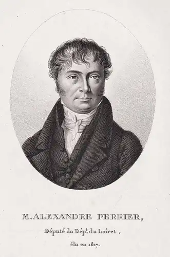 M. Alexandre Perrier - Alexandre Perier (1774-1846) French politician Loiret Portrait
