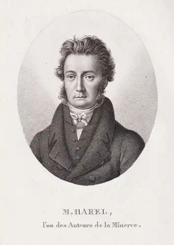 M. Harel - Charles Jean Harel (1789-1846) French dramatist Dramatiker Portrait