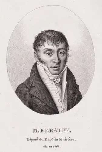 M. Keratry - Auguste Hilarion de Keratry (1769-1859) French poet novelist Portrait