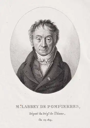 M. Labbey de Pompierres - Guillaume-Xavier Labbey de Pompieres (1751-1831) French politician Aisne Portrait