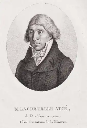 M. Lacretelle Aine - Pierre-Louis de Lacretelle (1751-1824) French politician writer lawyer Portrait