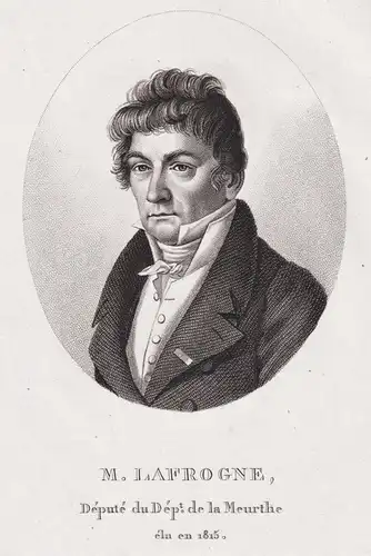 M. Lafrogne - Francois Balthazar Lafrogne (1769-1845) French politician Meurthe Portrait