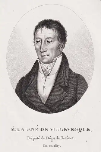 M. Laisne de Villevesque - Gabriel Jacques Laisne de Villeveque (1766-1851) French politician Loiret Portrait