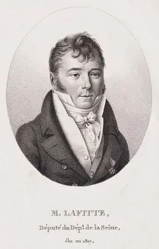 M. Lafitte - Jacques Lafitte (1767-1844)  French banker governor of the Bank of France Seine Portrait