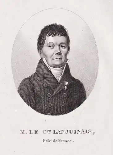 M. le Cte. Lanjuinais. Pair de France - Jean-Denis Lanjuinais (1753-1827) French politician Peer of France law
