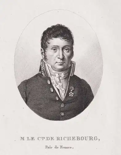 M. le Cte. de Richebourg. Pair de France - Gilles Porcher de Lissonay, Comte de Richebourg (1752-1824) French