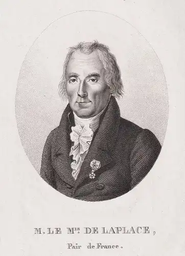 M. le M. de Laplace. Pair de France - Pierre-Simon Laplace (1749-1827) French polymath mathematician physicist