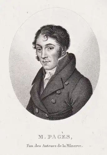 M. Pagès - Jean-Pierre Pagès (1784-1866) French politician writer Autor Portrait