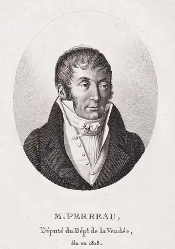 M. Perreau - Louis Perreau du Magne (1775-1838) French politician Vendee Portrait