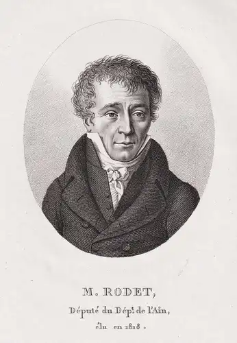 M. Rodet - Claude-Louis Rodet (1768-1838) French politician Ain Portrait
