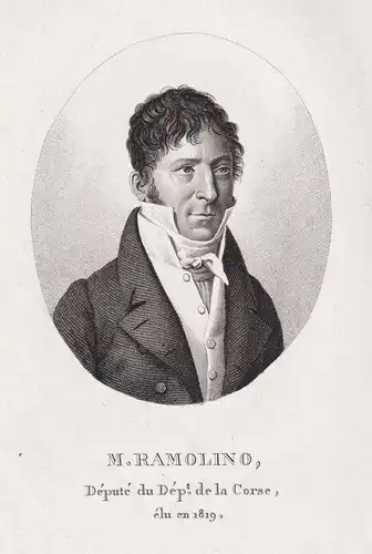M. Ramolino - Andre Ramolino (1767-1831) Corse Corsica French politician Portrait