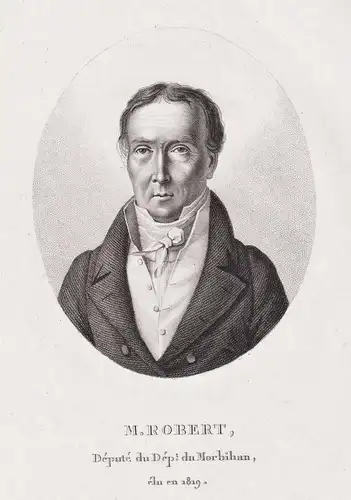 M. Robert - René Mathurin Robert (1761-1852) French politician Morbihan Portrait