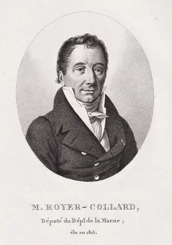 M. Royer-Collard - Pierre-Paul Royer-Collard (1763-1845) French philosopher politician Marne Portrait