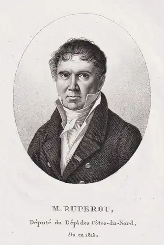 M. Ruperou - Olivier Ruperou (1763-1843) French politician Cotes-du-Nord Portrait