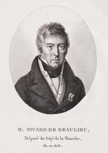 M. Sivard de Beaulieu - Antoine Sivard de Beaulieu (1767-1826) French politician Manche Portrait