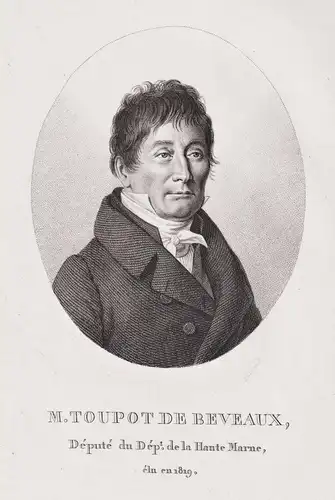 M. Toupot de Beveaux - Henri Simon Toupot de Bevaux (1759-1845) French politician Haute Marne Portrait