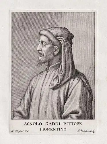 Agnolo Gaddi pittore fiorentino - Agnolo Gaddi (c.1350-1396) Italian painter Maler Firenze Florence Portrait