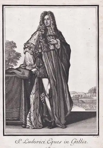 S. Ludovici Eques in Gallia - Louis XIV (1638-1715) Roi de France König Frankreich Sonnenkönig