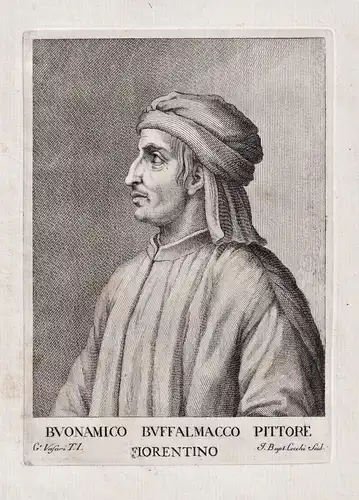 Buonamico Buffalmacco pittore fiorentino - Buonamico Buffalmacco (c. 1315-1336) Italian Renaissance painter pi