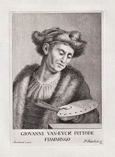 Giovanni van-Eyck pittore fiammingo - Jan van Eyck (c.1390-1441) Flemish painter Maler Portrait