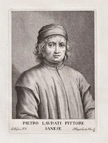 Pietro Laurati pittore sanese - Pietro Lorenzetti (c.1280-1348) Italian painter pittore Maler Siena Portrait