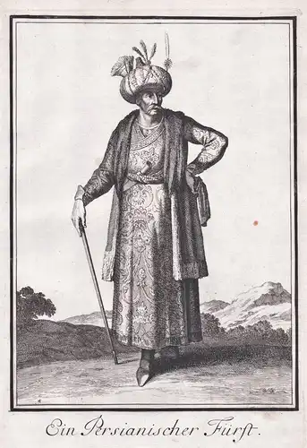 Ein Persianischer Fürst - Persien Persia Iran Trachten costumes