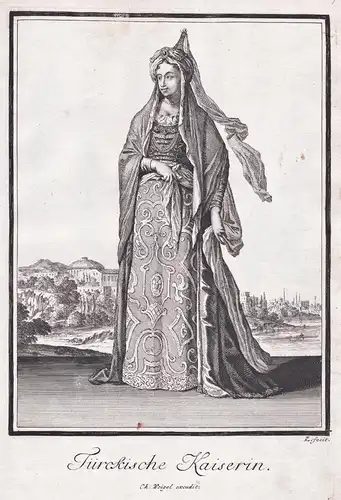 Türckische Kaiserin - Consort of Mustafa II Sultan / Turkey Türkei Ottoman Empire Osmanisches Reich / Kaiserin