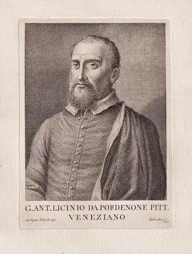 G.Ant.Licinio da Pordenone Pitt. Veneziano - Giovanni Antonio da Pordenone (c.1484-1539) Italian painter Maler