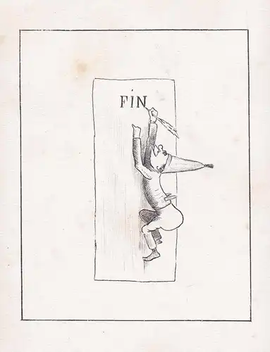 Fin  - Ende vignette / caricature Karikatur
