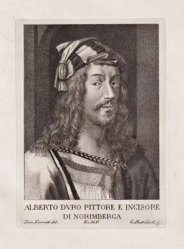 Alberto Duro Pittore e Incisore di Norimberga - Albrecht Dürer (1471-1528) Maler Kupferstecher Mathematiker pa