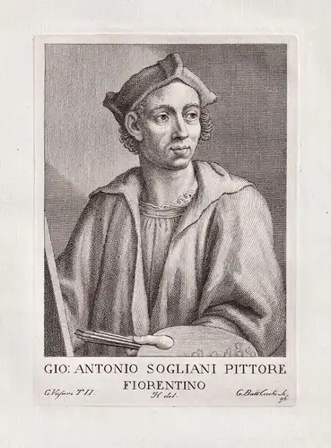 Gio: Antonio Sogliani Pittore Fiorentino - Giovanni Antonio Sogliani (1481-1536) Italian painter Maler Firenze