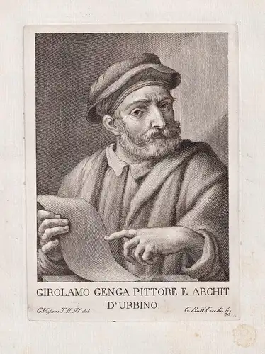 Girolamo Genga Pittore e Archit d'Urbino - Girolamo Genga (1476-1551) Italian painter Urbino Maler architect s
