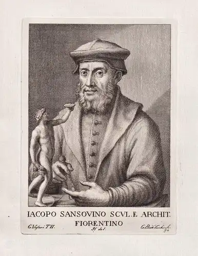Jacopo Sansovino Scul.e Archit. Fiorentino - Jacopo Sansovino (1486-1570) Italian sculptor achitect Architekt