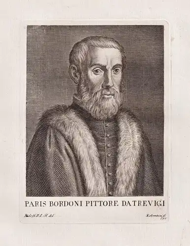 Paris Bordoni Pittore Da Trevigi - Paris Bordone ( Italian painter Maler Venezia  Treviso Portrait