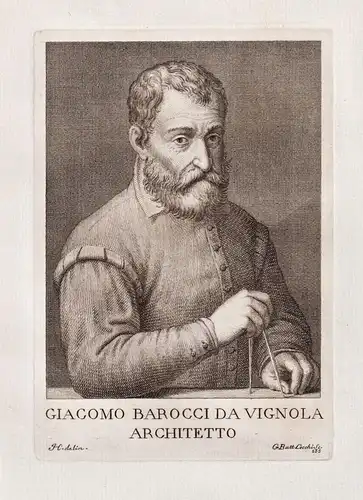 Giacomo Barocci Da Vignola Architetto - Giacomo Barozzi da Vignola (1507-1573) Italian architect Architekt Por
